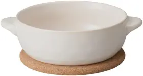 23077  445001643666 Hot Round Au Gratin White Oven Microwave Dishwasher Safe Gift Presen