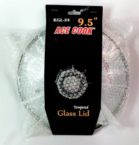 Kgl-24 Ace Cook 9.5 Inch Tempered Glass Lid Pan Replacement Cover Kgl 24 New