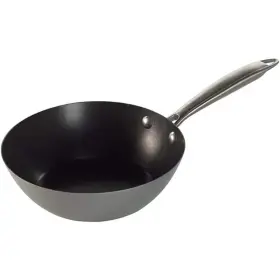 Snph034in200 Adrinfly 8.5 Inch Heavyweight Aluminized Steel Nonstick Interiors Black Spun Wok With Stay