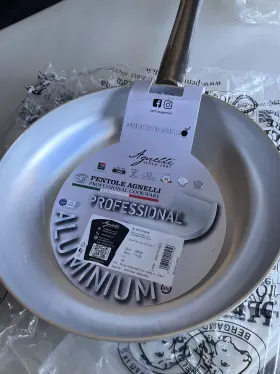 Agnelli Almr111128 Pentole Aluminium Professional Frying Pan 11.02in -28cm - Made In Italy