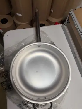 Almr1111b36 Agnelli Pentole Aluminium Professional 5 Mm. Radiant Curved Saute Pan 14.17 In