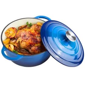 B0c3tnbxyn Alathote 6- Quart Enameled Cast Iron Dutch Oven With Lid - Dual Handles Safe