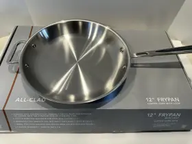 6112 All-clad 011644900571 Copper Core 12 Inch Fry Pan - 5 Ply Polished Stainless # Ss