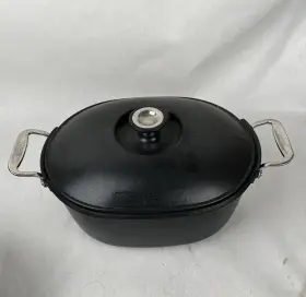 All-clad 011644902377 6.5 Quart / 6.2l Dutch Oven Nonstick Cast Aluminum With Lid Black