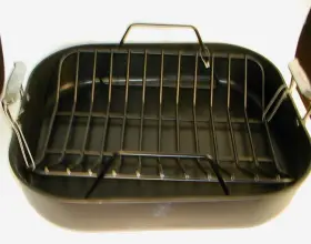 All-clad 011644902575 B1 Nonstick Roaster With Rack 16 Inch X 13 New Never Used Perfect Turkey