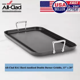 All-clad 011644903510 Ha1 Hard Anodized Nonstick Cookware Grande Griddle 13 X 20 Inch