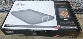 All-clad 011644905620 Nonstick Double-burner Grille 13 Inch X20 13x20 Ns1 Non Stick New In Box