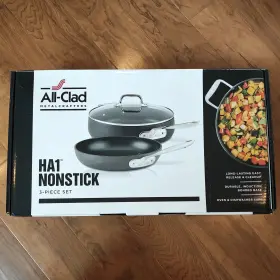 All-clad 011644912055 Ha1 Nonstick Hard-anodized Aluminum 3 Piece Set