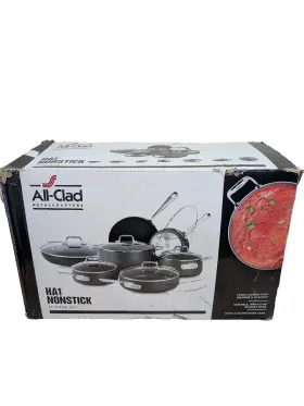 All-clad 011644919429 Ha1 Nonstick Cookware 12-piece Set Stainless Steel Base New Open Box