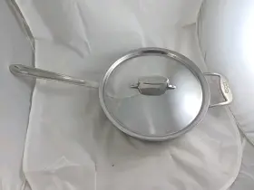 0761503 All-clad D5 5-ply Stainless Steel 3 Quart Saute Pan With Lid 11.25 Inch Skillet Fry