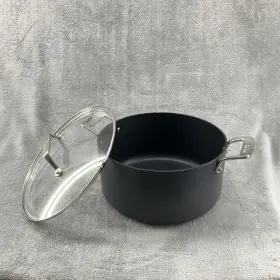 104-1214 All-clad Stock Pot 7 Quart Double Handle Non Stick Anodized Aluminum With Lid