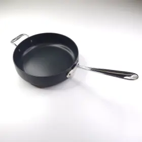 105-3243 All-clad Hard Anodized 4- Quart Nonstick Black Saut Frying Pan Double Handle No Lid