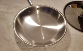 108-03 All-clad 12-inch D3 Stainless Steel Frying Pan Induction Ready Skillet With Lid