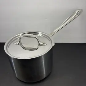 14711 All-clad Metal Crafters 2 Quart Stainless Steel Sauce Pot With Lid Usa