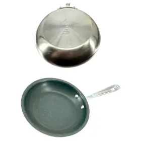 1951200 All-clad Used D5 Stainless Steel 8 Inch Non-stick Frying Saute Pan Usa Made No Lid