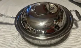 1981301 All-clad Metal Crafters Stainless Steel 3 Quart With Lid Helper Handle Usa