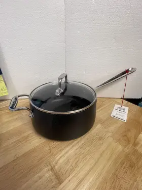 2100090548 All-clad Ha1 Hard Anodized Nonstick Sauce Pan 3.5 Quart With Lid Induction