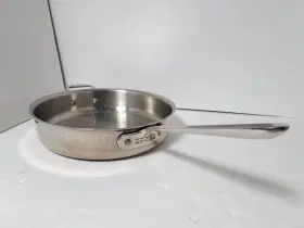 2651406 All-clad Polished Stainless Steel 3 Quart Skillet 11 Inch Sauce Fry Pan Helper Handle