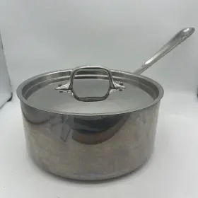 269181 All-clad Metalcrafter D3 Stainless 3 Quart Saucepan With Lid No Usa