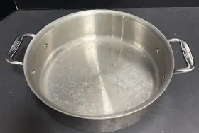 2872021-03 All-clad Stainless Steel D3 Compact 5 Quart Pan Saut Stir Fry Usa
