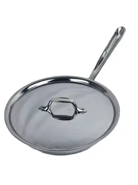 3362510-01 All-clad D3 Stainless Steel 10 Inch Fry Frying Pan With Solid Lid
