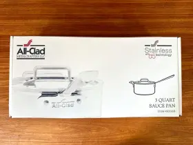 Sd55203 All-clad 55203 3 Quart Saucepan With Lid D5 Hse Jsf6 Brushed Stainless Steel