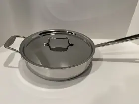 55403 All Clad 55404 D5 Polished Stainless 3 Quart Saute Pan - 5 Ply Item # Sd Open Box