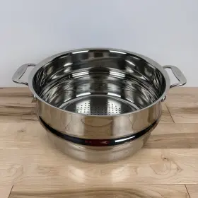 5708-st All-clad 11 Inch Stainless Steel Steamer Strainer Insert Fits 6 8 And 12 Quart Stockpots