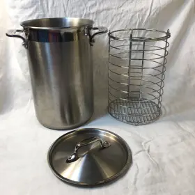 59905 All-clad Stainless Steel Asparagus Vegetable Steamer Tall Pot With Basket Lid