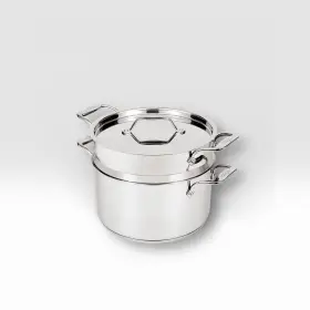 74135s26 All-clad Simply Strain Stainless Steel Stockpot With Lid 8 Quart - New