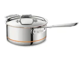 All-clad 798527622194 Copper Core 5-ply Stainless Steel Sauce Pan Silver