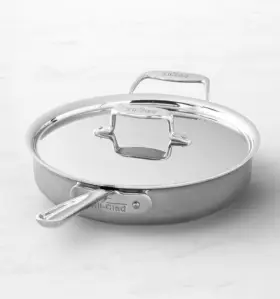 8701004006 All-clad New 3 Quart D5 Stainless Steel Pan Frying Saute Skillet With Lid Usa
