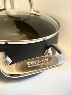 89-106-2109 All-clad 3.5 Quart Saucepan Pot Metalcrafters Cookware 3.3l Two Handle Pan And Lid