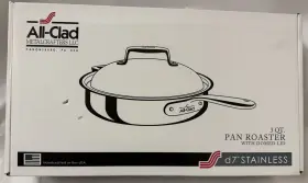 All-clad 9271474 New All-clad Metalcrafters Cookware D7 Pan Roaster With Domed Lid 3 Quarts
