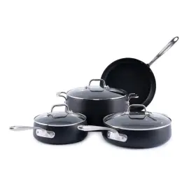 All-clad B0fsdmts4l All-clad Hard Anodized Expert Nonstick Cookware Set -7 Piece Pots And Pans