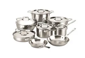 Bd005714 All-clad D5 Brushed 18/10 Stainless Steel 5-ply Bonded Dishwasher Safe