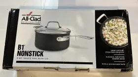 Cabinet1404 All-clad -clad B1 Non Stick 3 Quart Sauce Pan With Lid