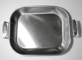Clad897 All-clad 16.75 Inch X 13.75 D3 Stainless-steel Flared Roasting Pan Double Handles