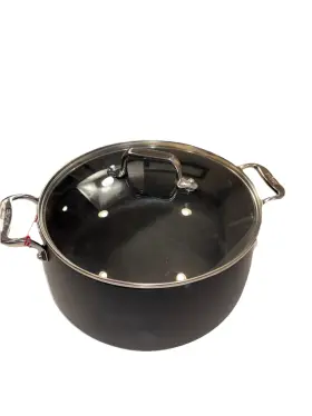 E118sb64 All-clad Ha1 Hard Anodized Nonstick Cookware Stockpot 8 Quart Bent Induction