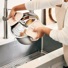 E7435664 All-clad Simply Strain 8-quart Multi Pot With Straining Lid Stainless Steel