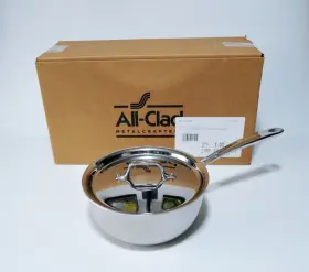 Gr215 All-clad G5 Graphite Core Stainless-steel 2.5- Quart Saucier With Lid
