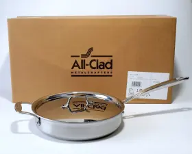 Gr403 All-clad G5 Graphite Core Stainless-steel Saute Pan 3- Quart Brushed Exterior