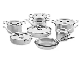 8400001035 All-clad Sd501015-r Cookware Set 15-piece Silver