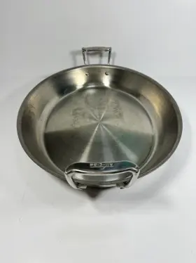 Sho3 All-clad Copper Core 5-ply 17 Inch X14 Roasting Pan Raised Handles Rare