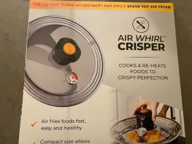 Awl01103 Allstar Marketing Group Air Whirl Crisper Lid Fryer Stainless Steel And Tempered Glass - New