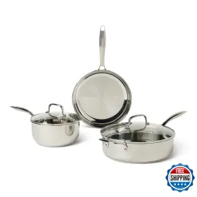 B0f13dn7pw Amazon Basics Retailer Stainless Steel Cookware Set 5-piece All Cooktop Friendly B0f13dn7pw Amazon Basics Retailer Stainless Steel Cookware Set 5-piece All Cooktop Friendly