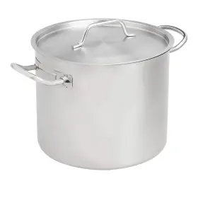 Sps1908120 Amazon Basics 12 Quarts Stainless Steel Aluminum-clad Stock Pot With Cover Previously