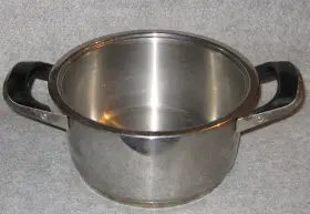 19123 Amc Vintage Stainless Steel Cookware Double Handle Pot No Lid