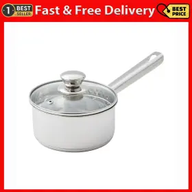 Aniket Metals Pvt Ltd 313113036034 Mainstays 1 Quart Oven Safe Stainless Steel Saucepan With Straining Lid