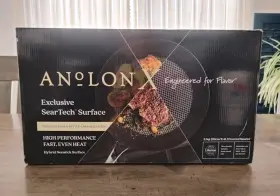 Anolon 051153143410 X - 2.5 Quart Covered Saucier Sauce Pan Black Ultra-durable Nonstick With Lid